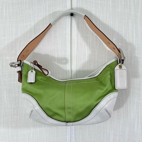 Coach | Bags | Coach Vintage Y2k Soho Hobo Bag Green White Like